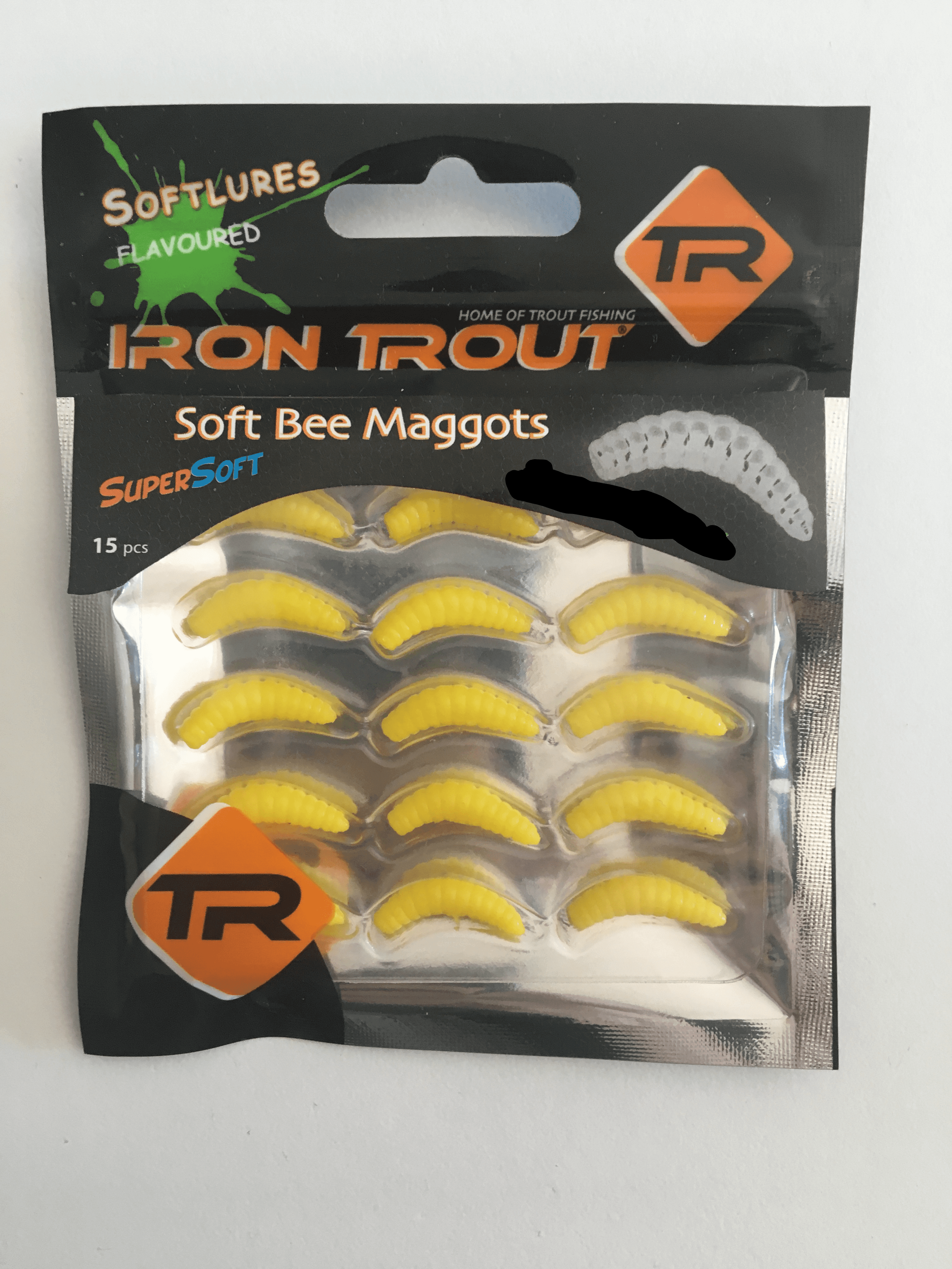 Iron Trout Super Soft Bee Gusanos Salmón Huevo 2,5 cm 15 piezas