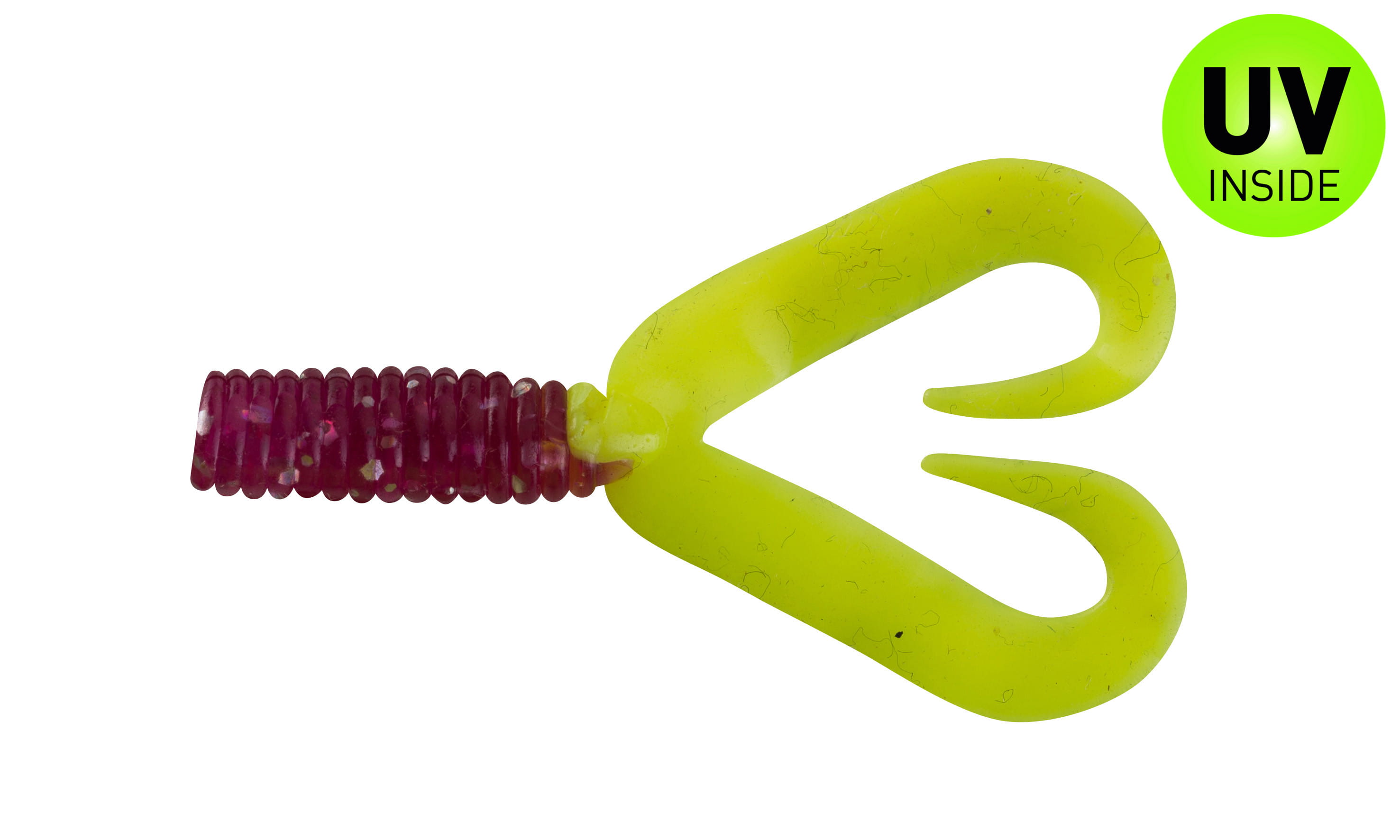 Rel ascia Twister Doubletail 4 cm (1.75") Viola Trasparente Fire-Tail 5 pezzi Elektronik, Hardware, Rauchrohr