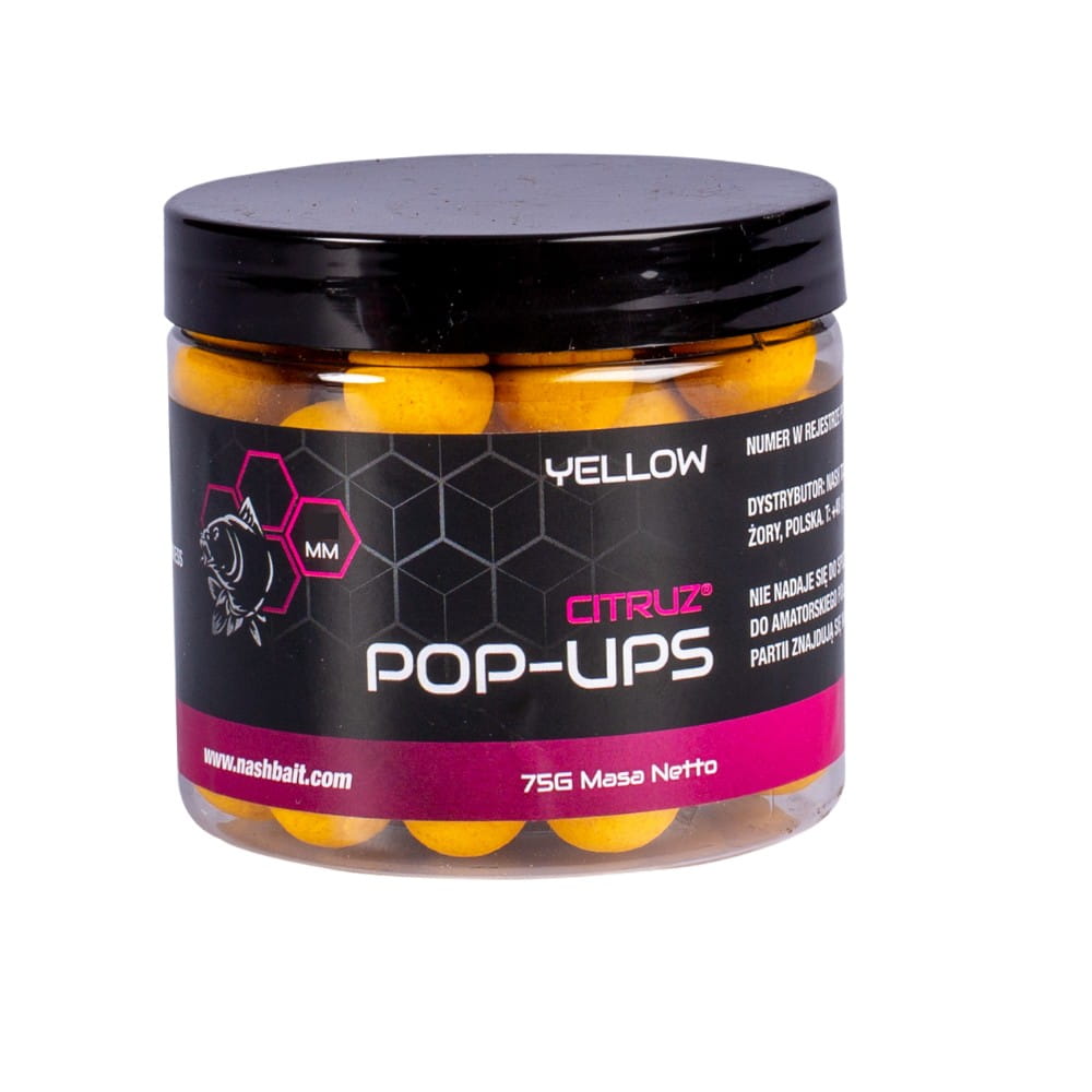 Nash Citruz Pop Ups 20 mm 75g Jaune Nash Citruz Pop Ups 20 mm 75g Jaune