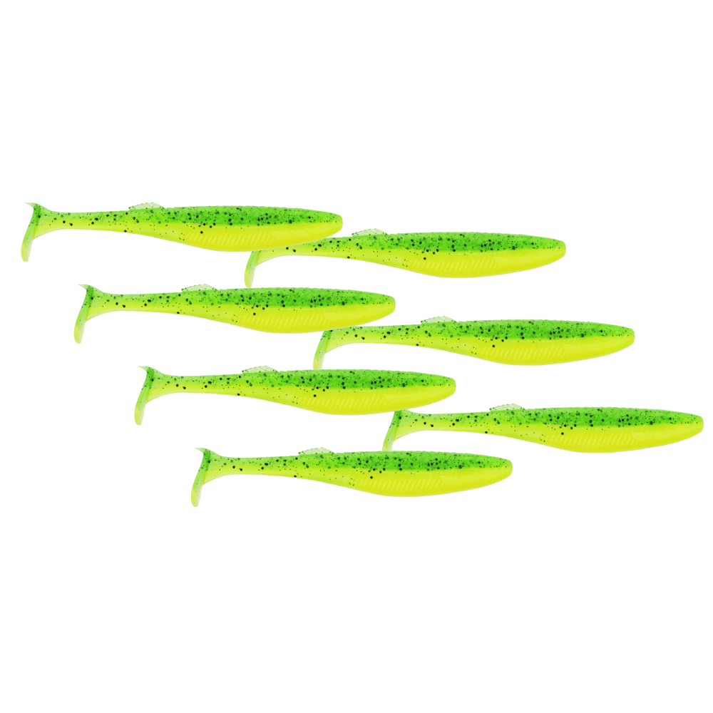 Rapala Crushcity The Kickman 10cm 6,5g Lime Chartreuse 7 Stück Zander Aquatisch, Wasser, Tier, Fische, Leben im Meer
