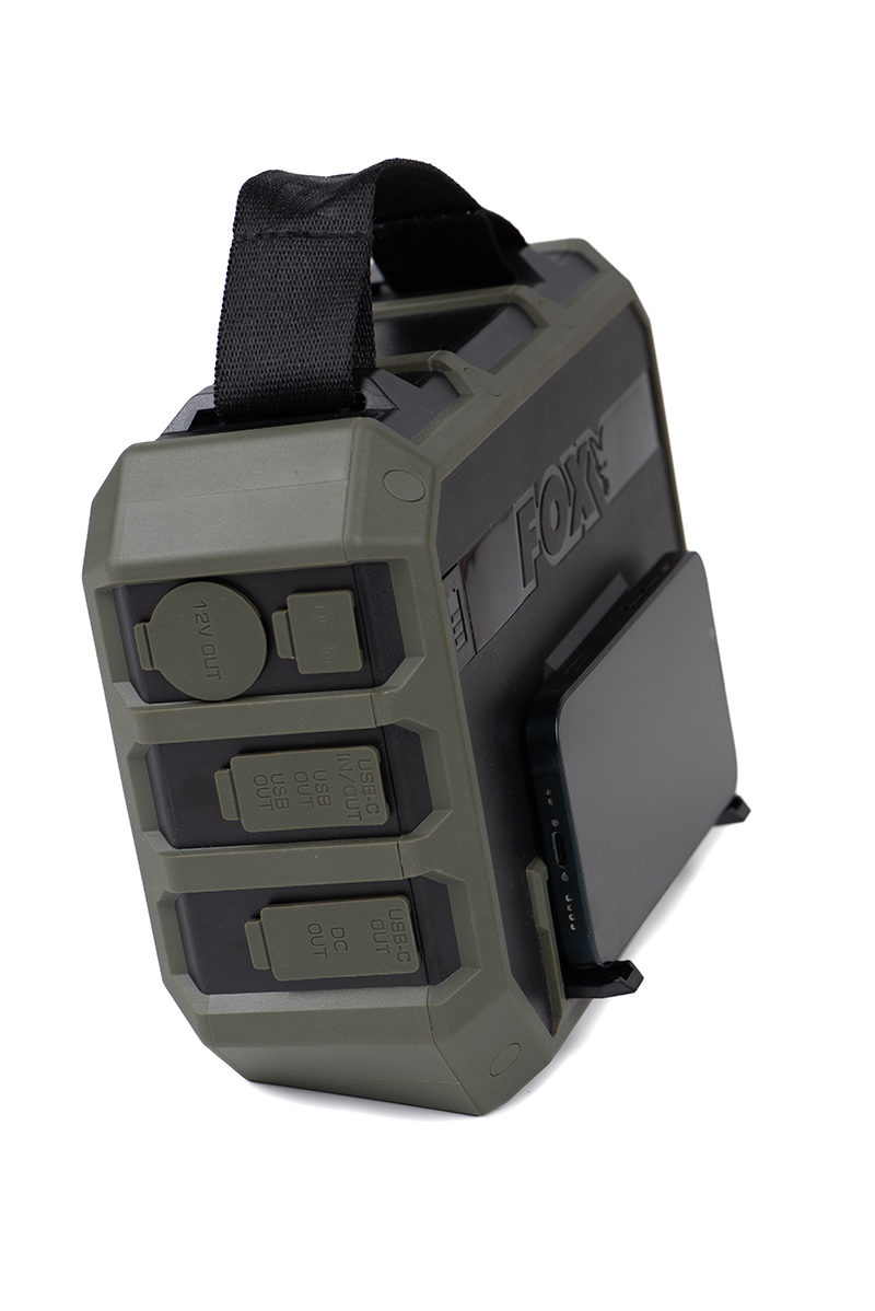 Outdoor power bank, Multiple USB outputs, D rugged case, Phone stand, USB-C/USB outputs