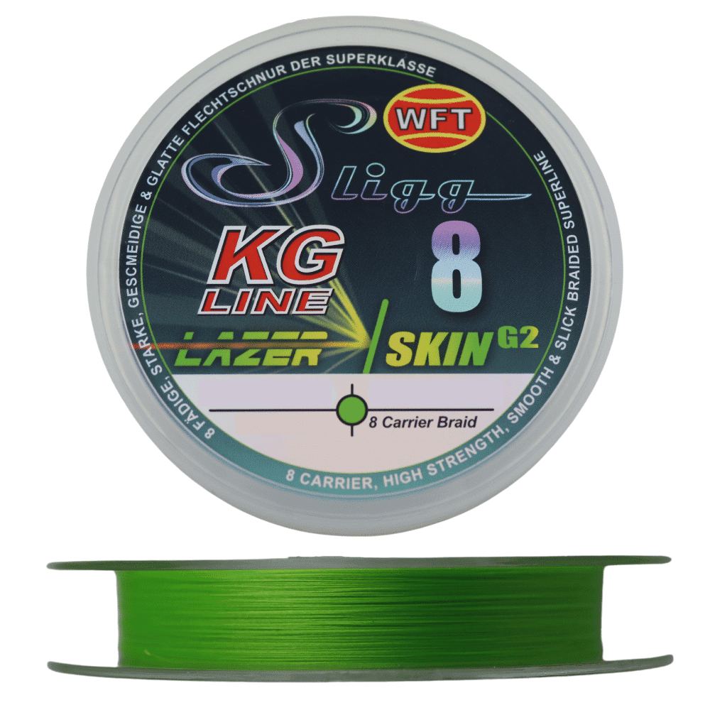 WFTSligg8 WFT Sligg 8 Lazer Skin G2 0,12 mm 300 m 12 kg Chartreuse