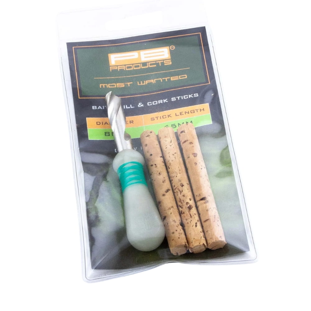 PB Products Burghiu pentru momeală 8mm inclusiv bețișoare de plută PB Products Burghiu pentru momeală 8mm inclusiv bețișoare de plută