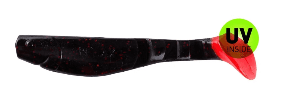 Relax Kopyto-Classic 11cm (4") schwarz-rot-glitter/red tail 3 Stück Rauchrohr, Baseball, Baseballschläger, Sport