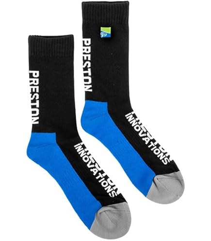 socks, mid-calf, two-tone, blue, gray toe