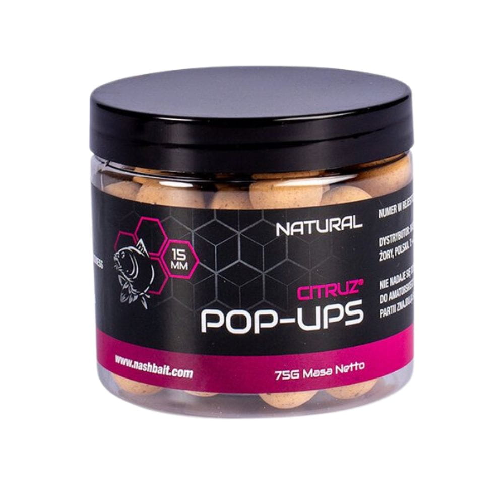 Nash Citruz Pop Ups 15 mm 75g Naturel Nash Citruz Pop Ups 15 mm 75g Naturel