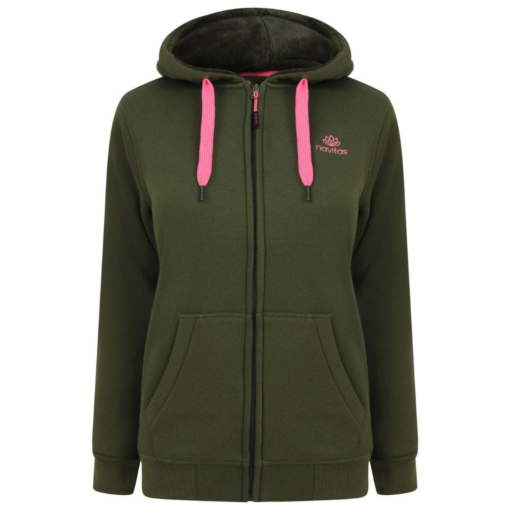Navitas Dames Sherpa Zip Hoodie M Vlies, Kapuzenpulli, Pulli, Sweatshirt, Kapuze