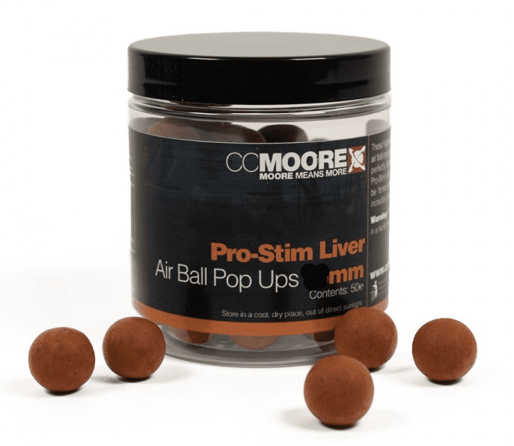 CC Moore Pro-Stim Liver Air Ball Pop Ups 12mm 70g Kakao, Nachtisch, Essen, Glas, Tasse