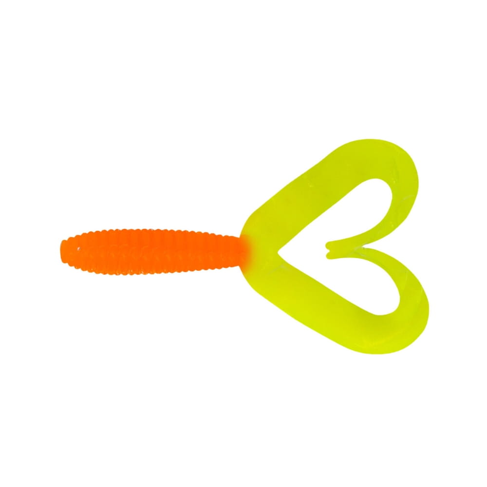 Relax Twister Doubletail regulär 7 cm (3") Оранжево Флуоресцентно жълто 10 броя Rauchrohr