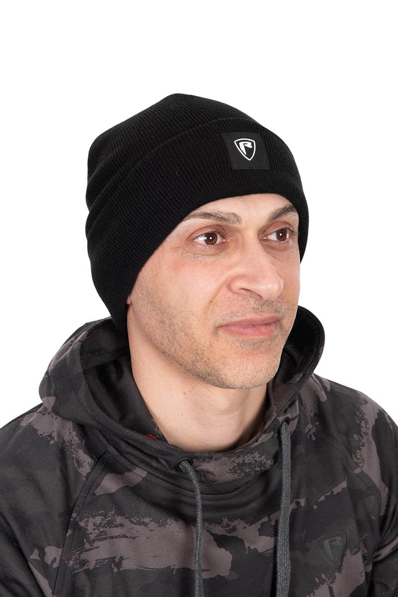 Fox Rage Ragewar Beanie – Bild 7, Beanie, Wintermütze, Strickmütze, Schwarz, Einfarbig