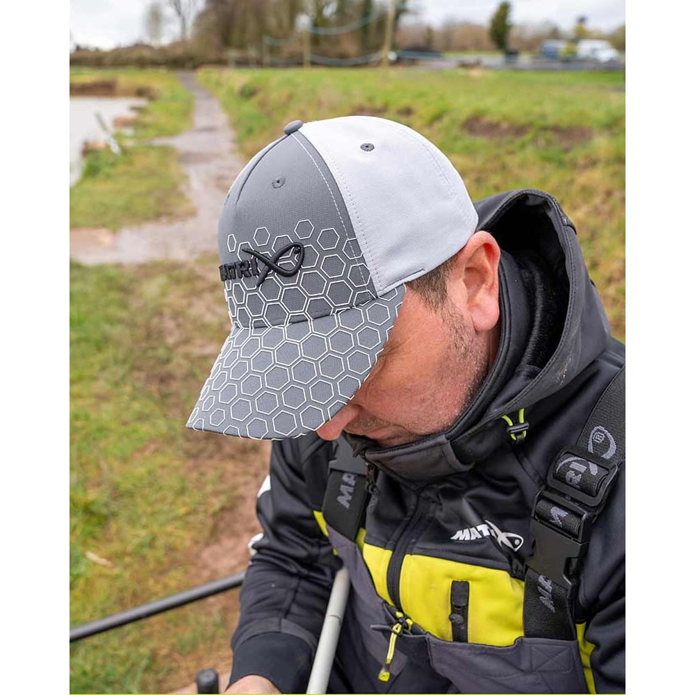 Fox Matrix Hex Print Baseball Cap Grey Fox Matrix Hex Print Baseball Cap Grey