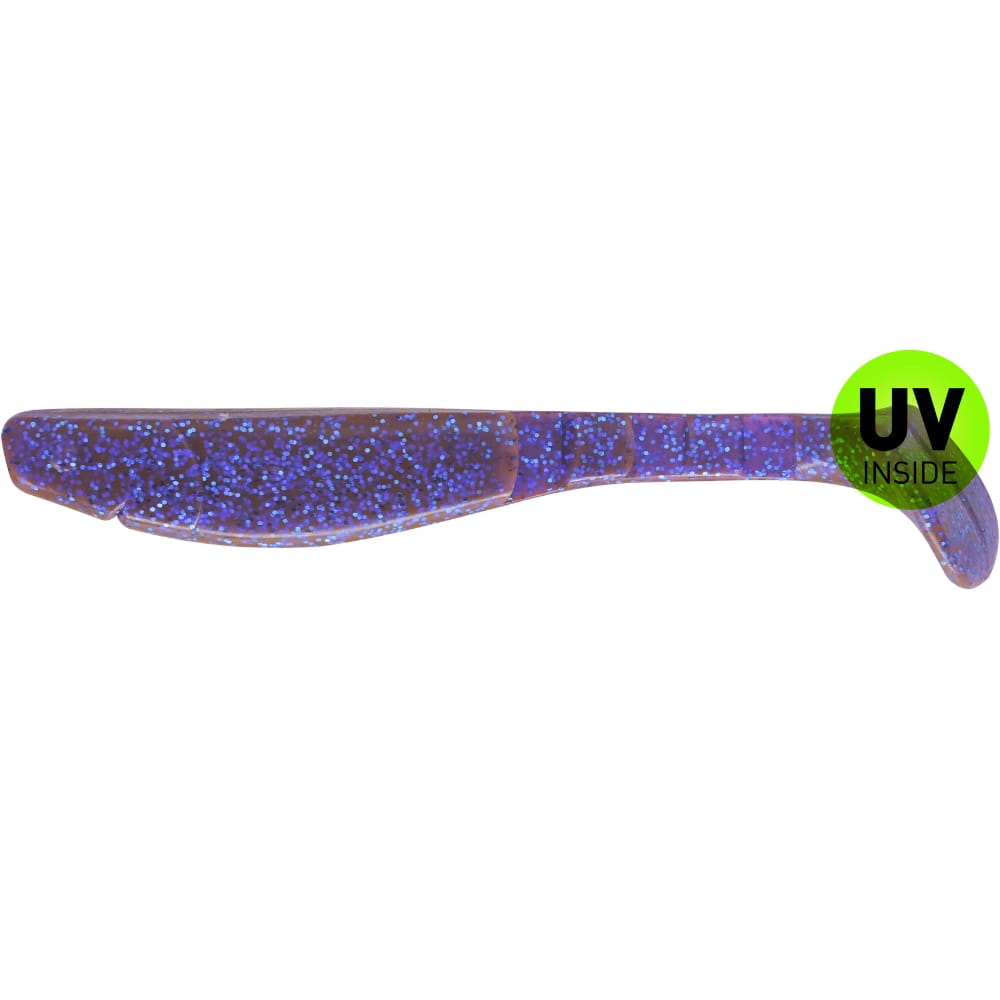 Relax Kopyto-Classic 20 cm (8") Crawfish-Violette-Electric Blue-Glitter Rauchrohr, Klinge, Waffe
