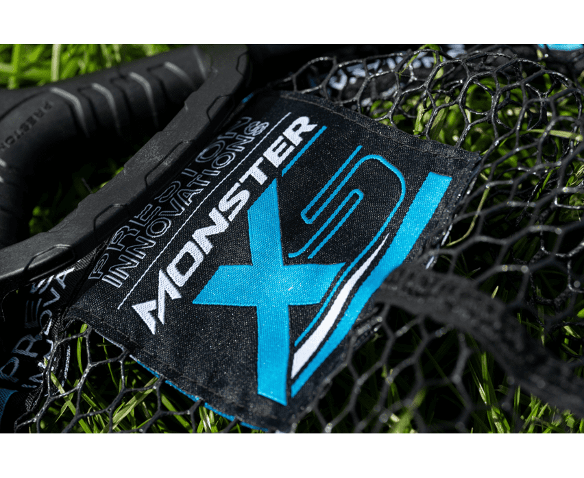 Preston Monster XS Lift Net 24" - 60 cm – Bild 6, surf net, mesh bag, monstar, blue logo, strap tag