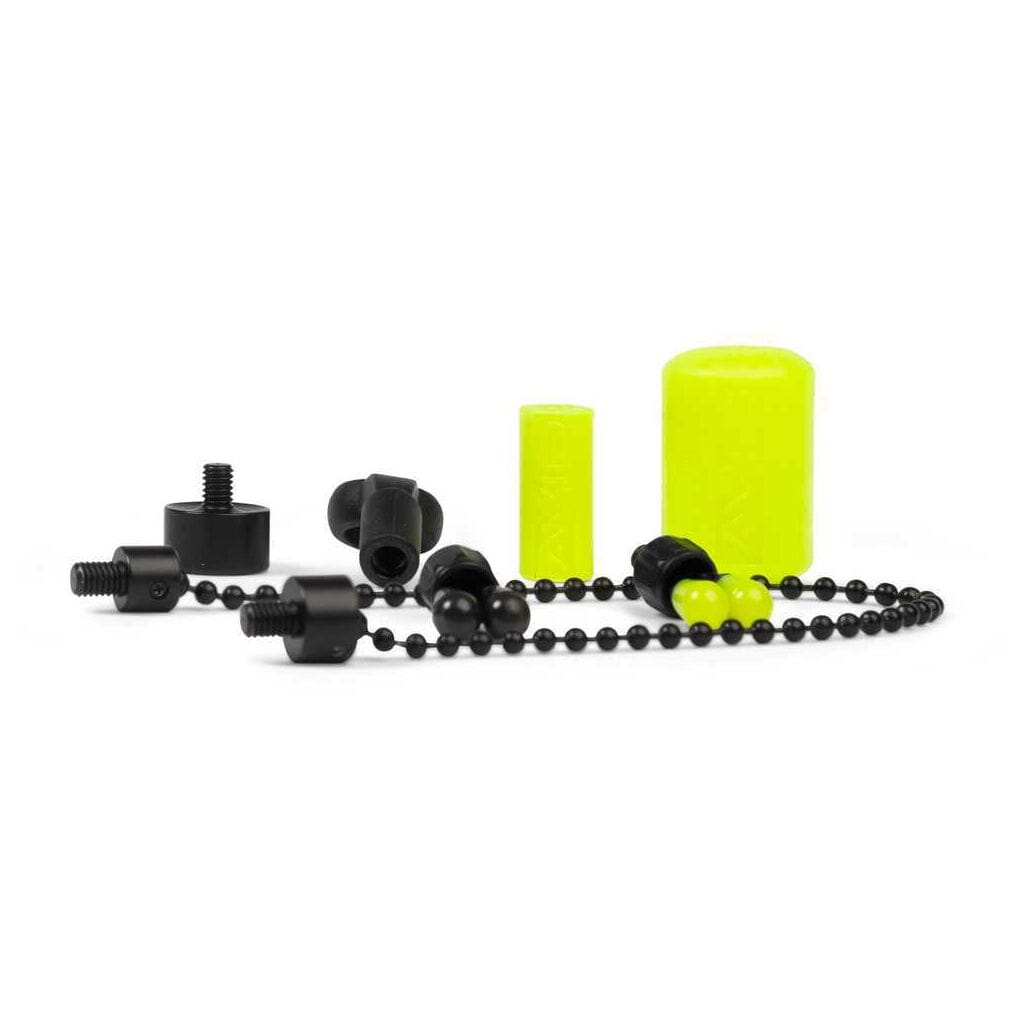Kugelketten-Set, Kastekörper, Schlauchpuffer, Bead chain, Neon Gelb Akkuschrauber-Teile