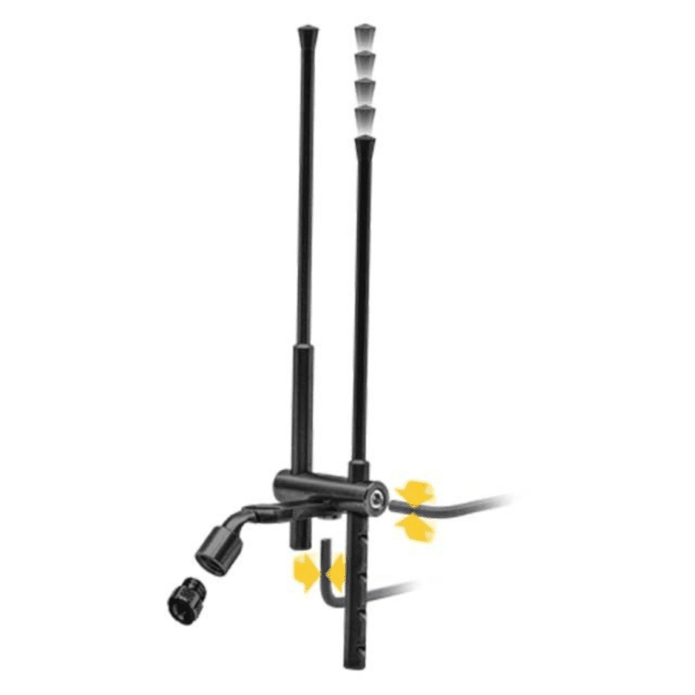 Mini Buzz Bars Phoxinus Pour Cannes à Pêche - Lot De 2, Aluminium Noir, Filetage 3/8" - Support Accessoires Carpe - 4