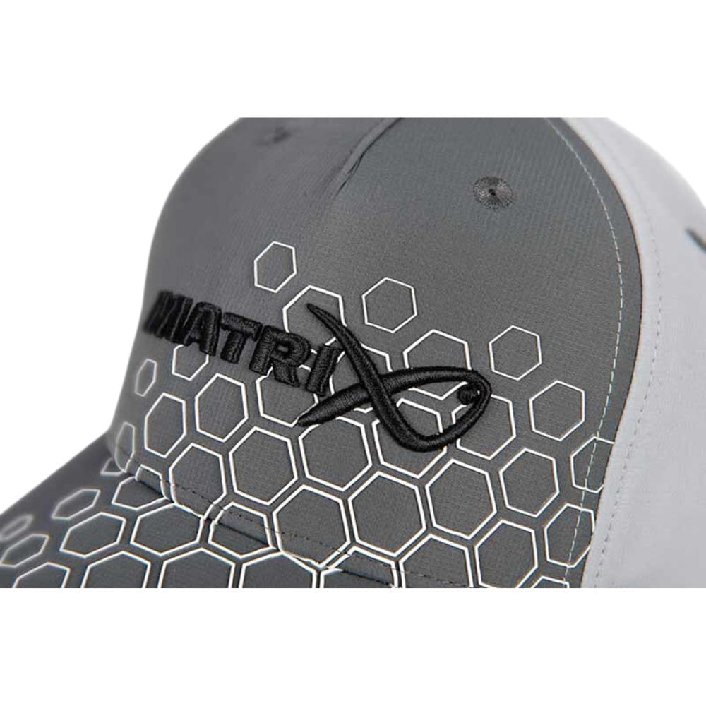 Fox Matrix Hex Print Baseball Cap Grey Fox Matrix Hex Print Baseball Cap Grey