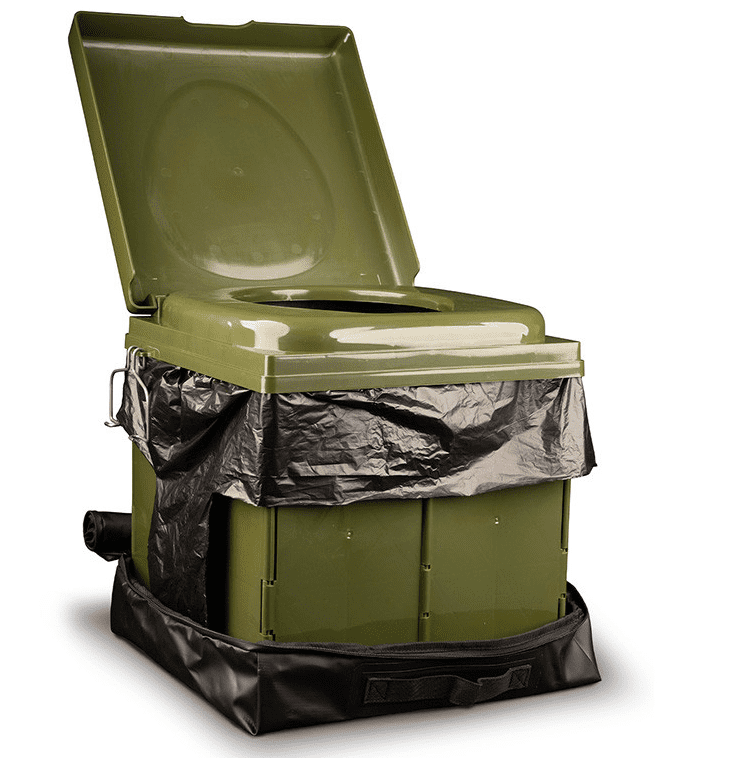 Mülleimer, Abfallbehälter, Grün, Klappdeckel, Fahrrad-/Außeneinsatz