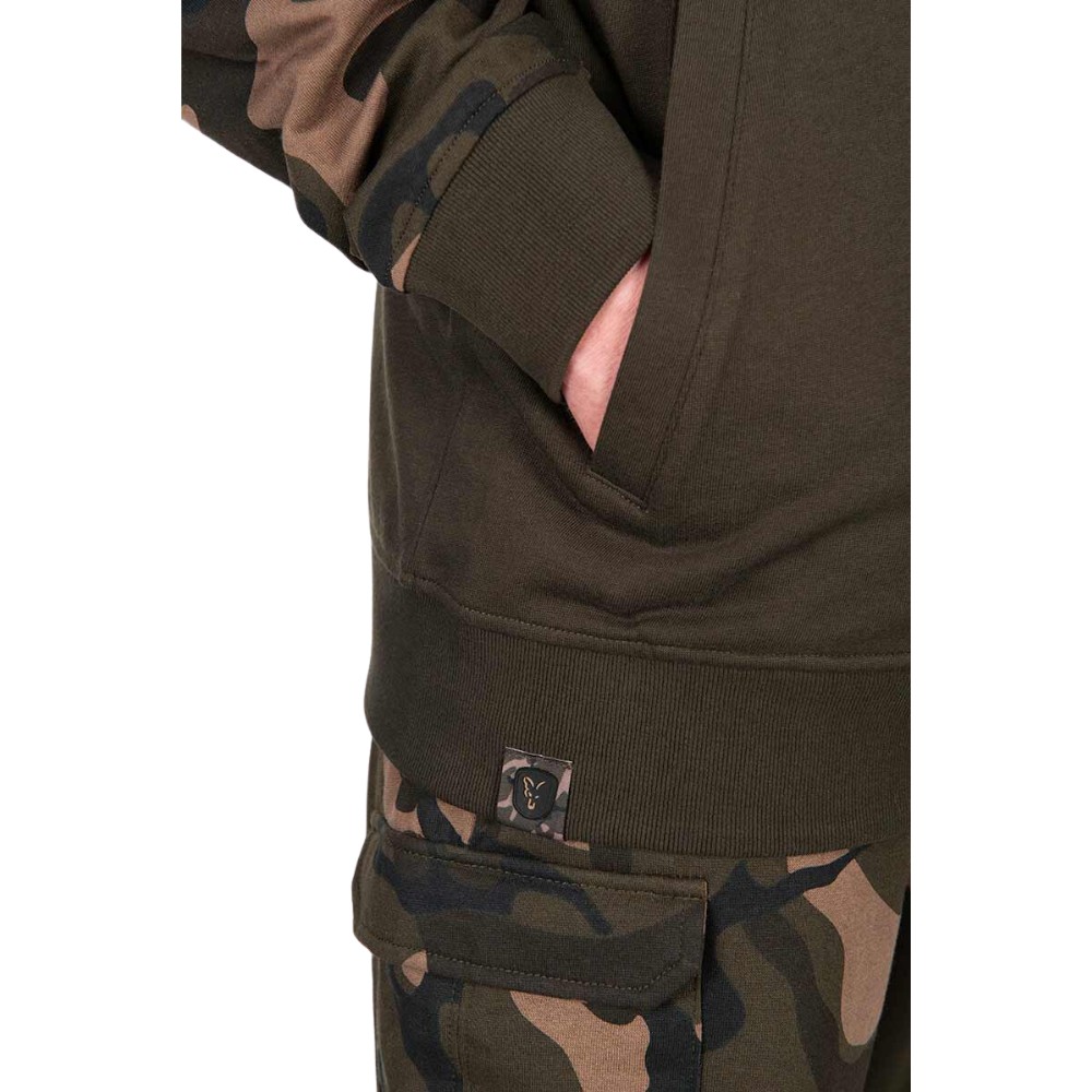 Fox LW Khaki Camo Split Zip Hoody Large Fox LW Khaki Camo Split Zip Hoody Large
