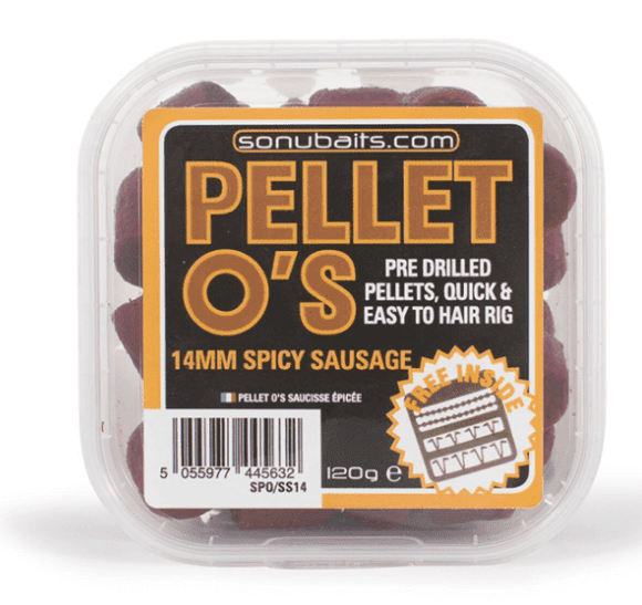Sonubaits Pellet O's 14 mm 130 g Spicy Sausage