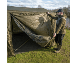 Zelt, Camping, Planenmaterial, Olivgrün, Außenbereich