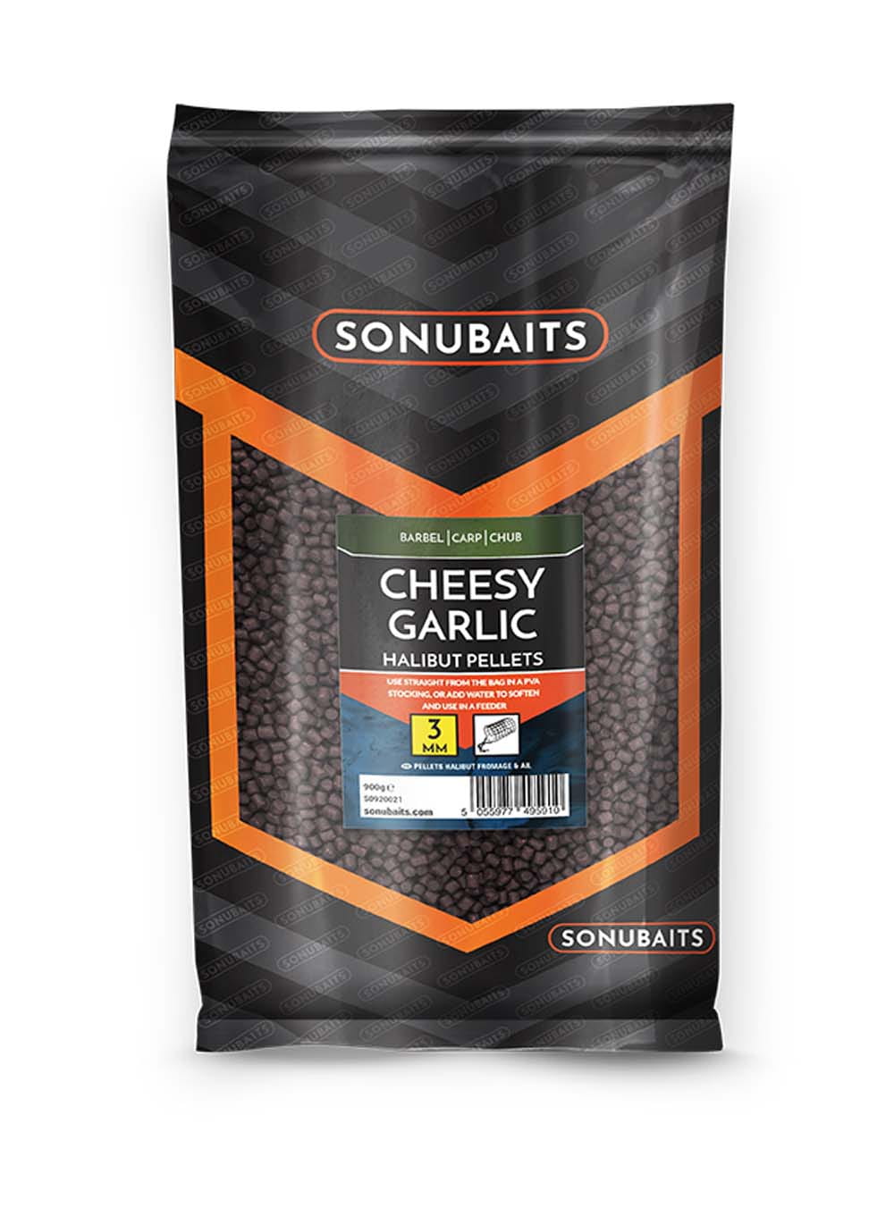 image_S1920021_1 Sonubaits Cheesy Garlic Halibut Pellets 3 mm 900 g