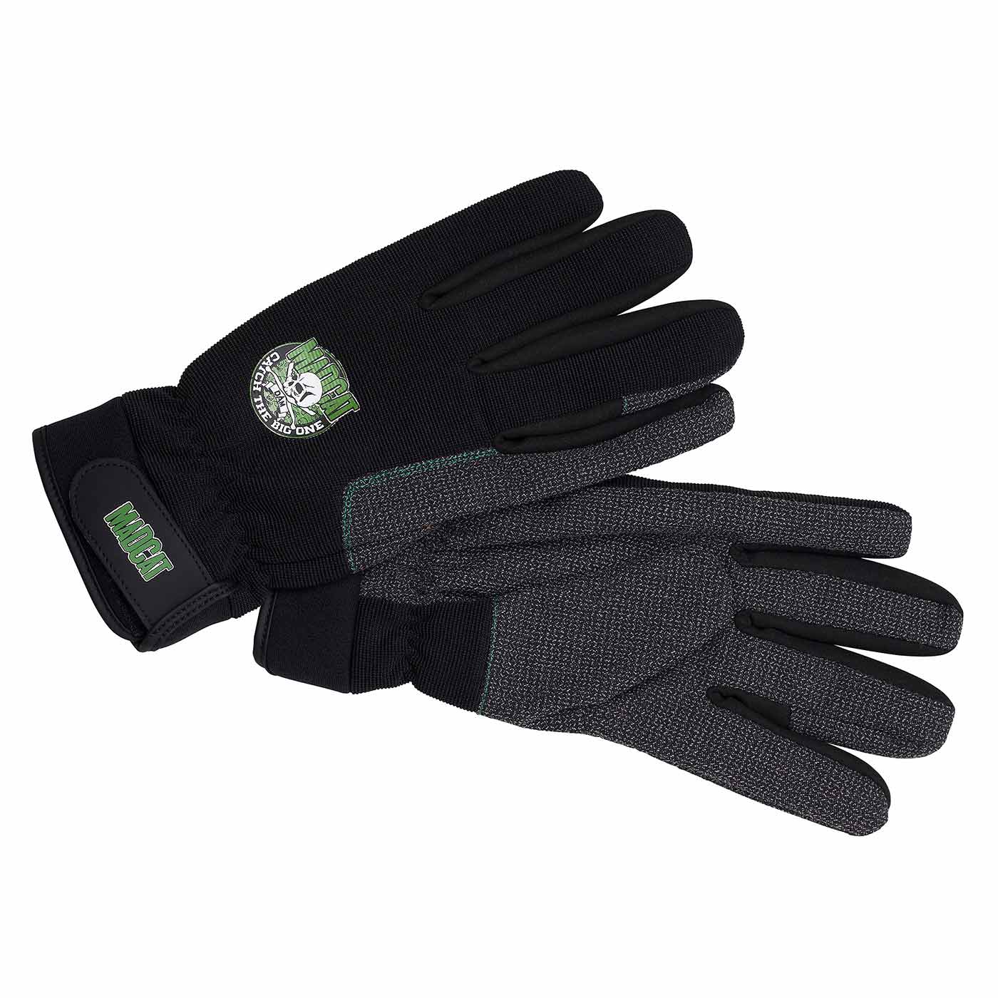Gants de pêche à deux doigts, gants de pêche antidérapants avec fermeture  Velcro, gants de pêche professionnels de protection des doigts, équipement