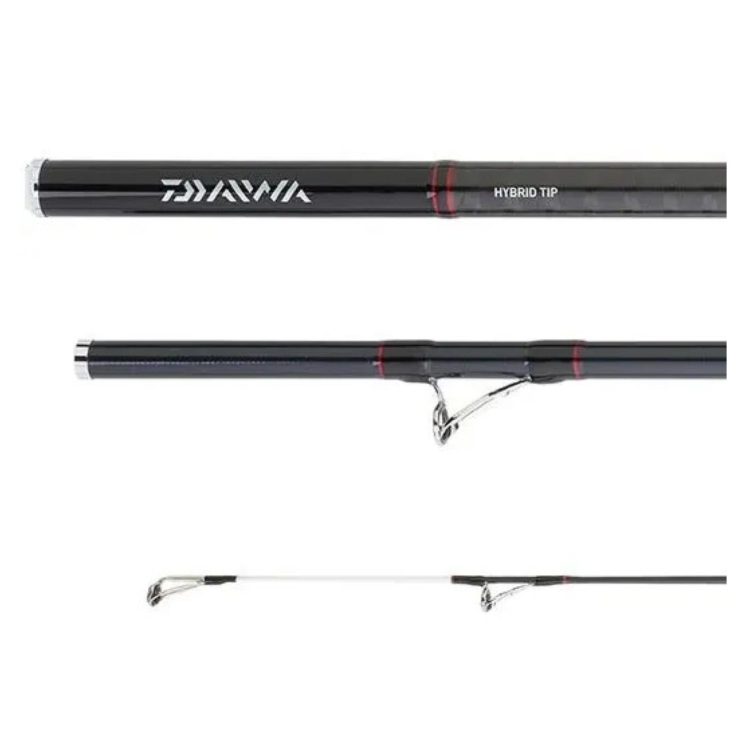 Daiwa Liberty Surf 420cm 100-225g – Bild 2, Angelrute, schwarz, Hybridspitze, Rutenringe