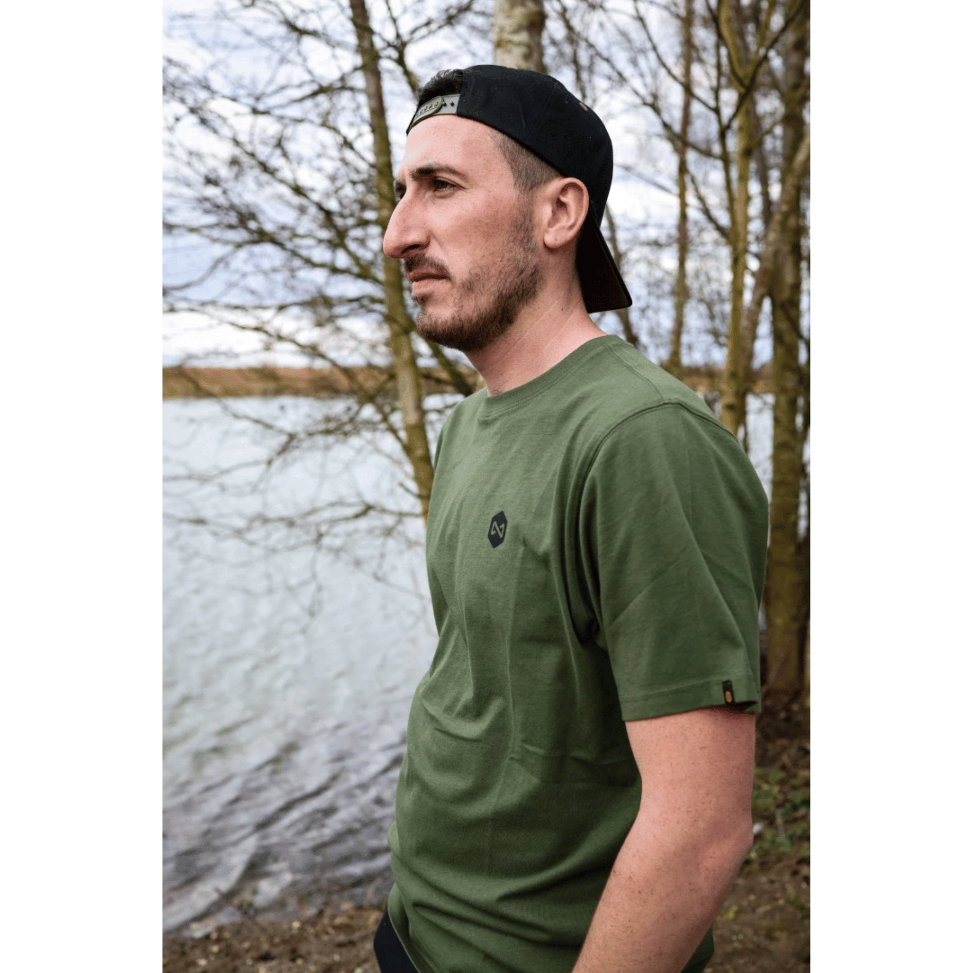 grün, T-Shirt, Kurzarm, Crewneck, Logo