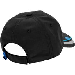 Baseballkappe, schwarze Kappe, verstellbares Band, Sechs-Panels, gebogener Schild