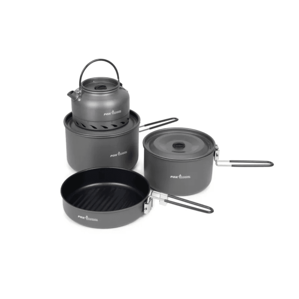 Fox Cookware 4 Piece Deluxe Cook Set Kochgeschirr, Topf