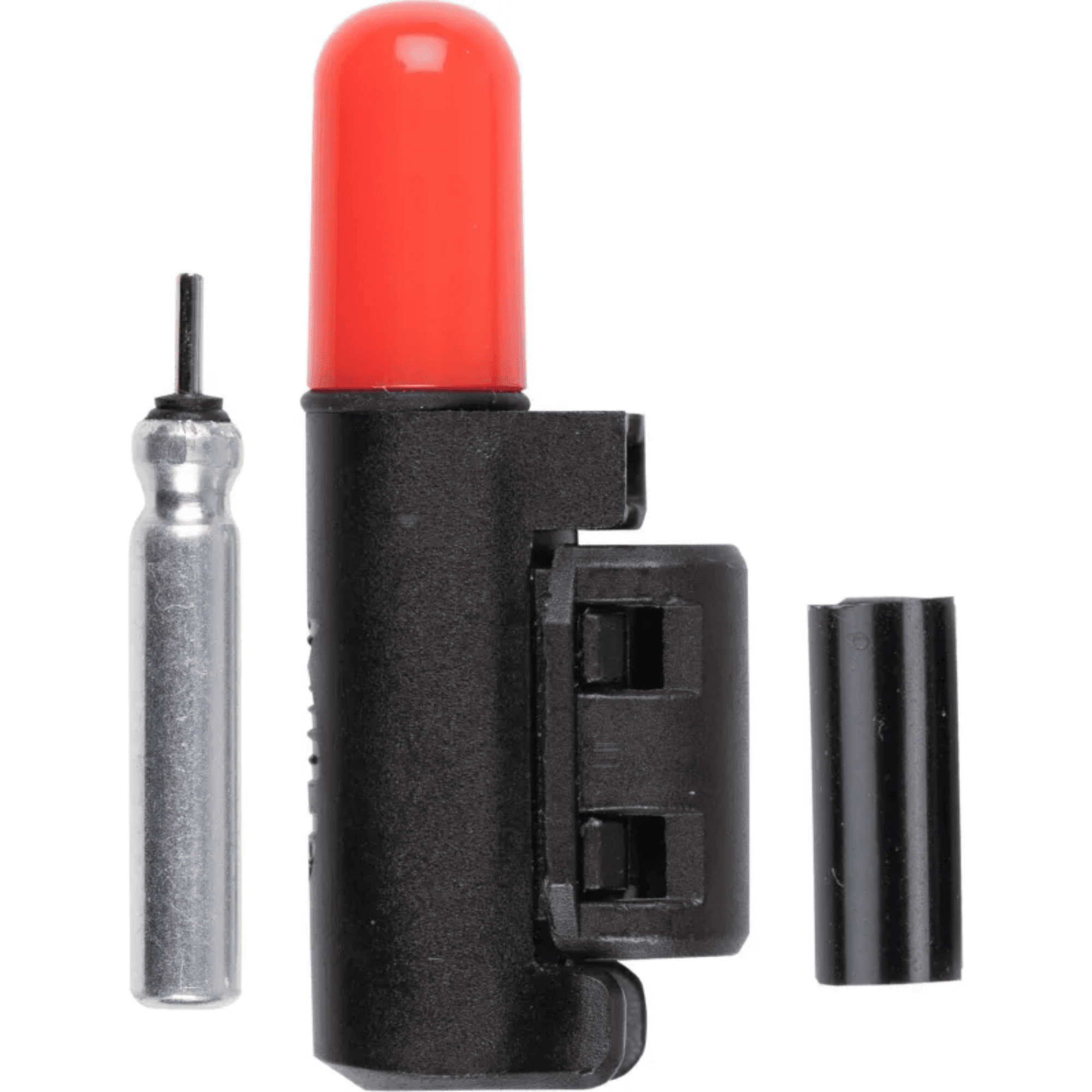 wedge indicator, red cap, sensor, electrical component, small switch
