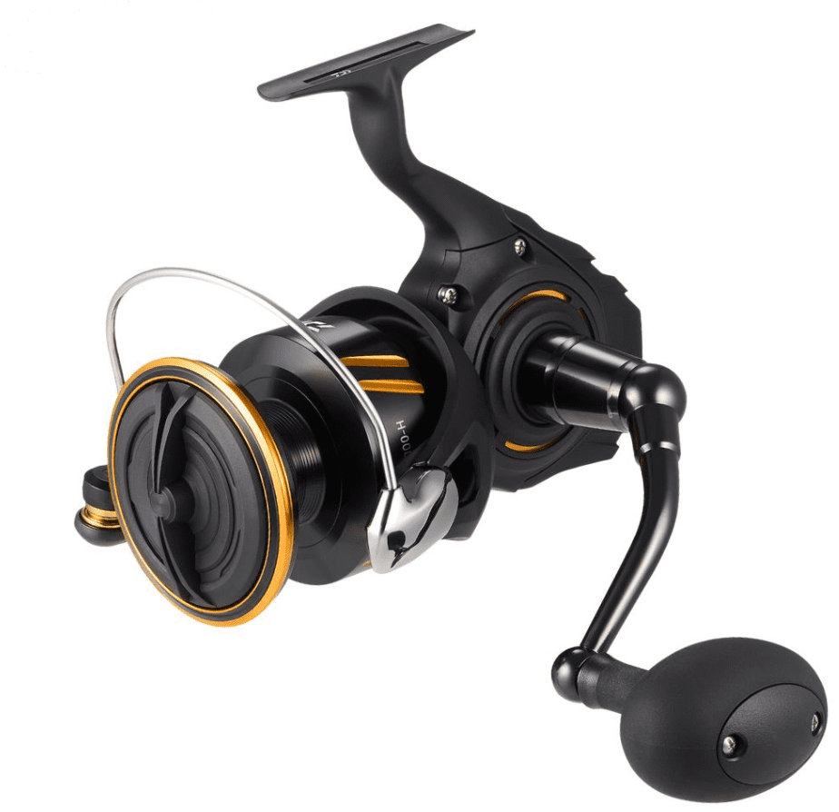 Daiwa 26 BG SW 14000-P – Bild 2, Angelrolle, schwarz-orange, Metallspule, Bügelarm, Kurbelgriff
