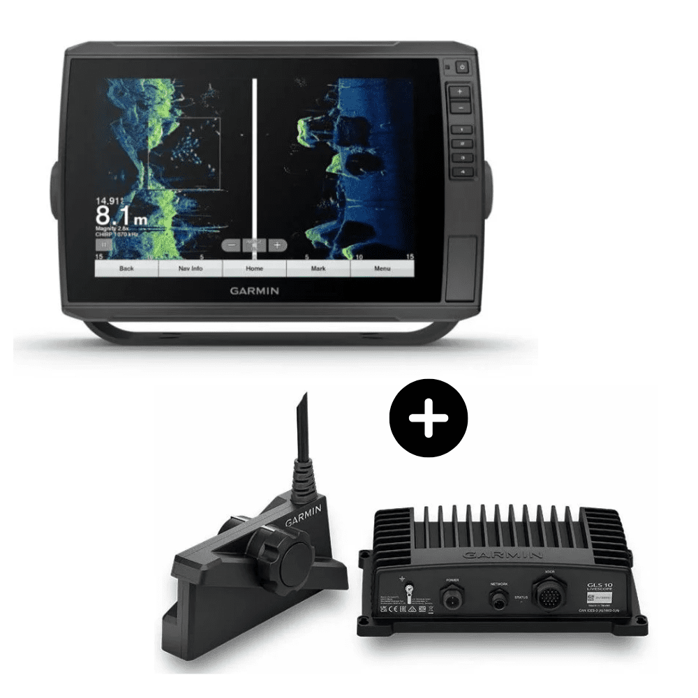 Garmin Set Echomap Ultra 102sv + LiveScope Plus Système avec LVS34+GLS10