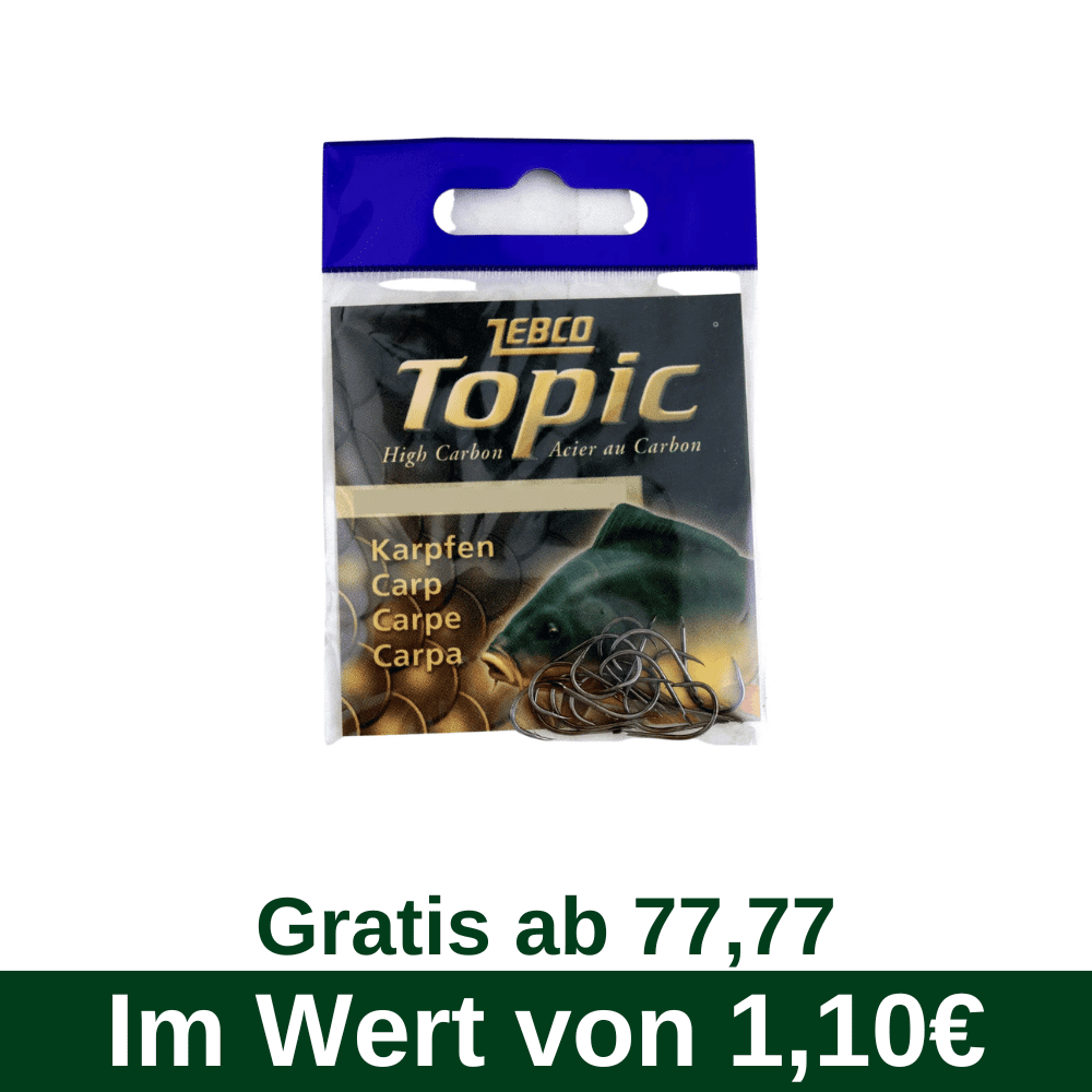 karpenköder, Karpfenhaken, hochcarbon, Angelsatz, Verpackung