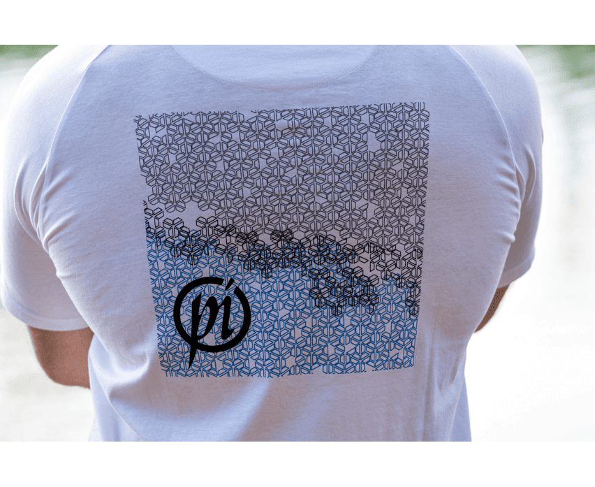 T-Shirt, Rückenansicht, Geometrisches Muster, Hemdshirt, Logo