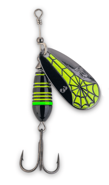 Angeln Spinner, Spinnervibe, Köder, Haken-Set, Farbakzent Neon
