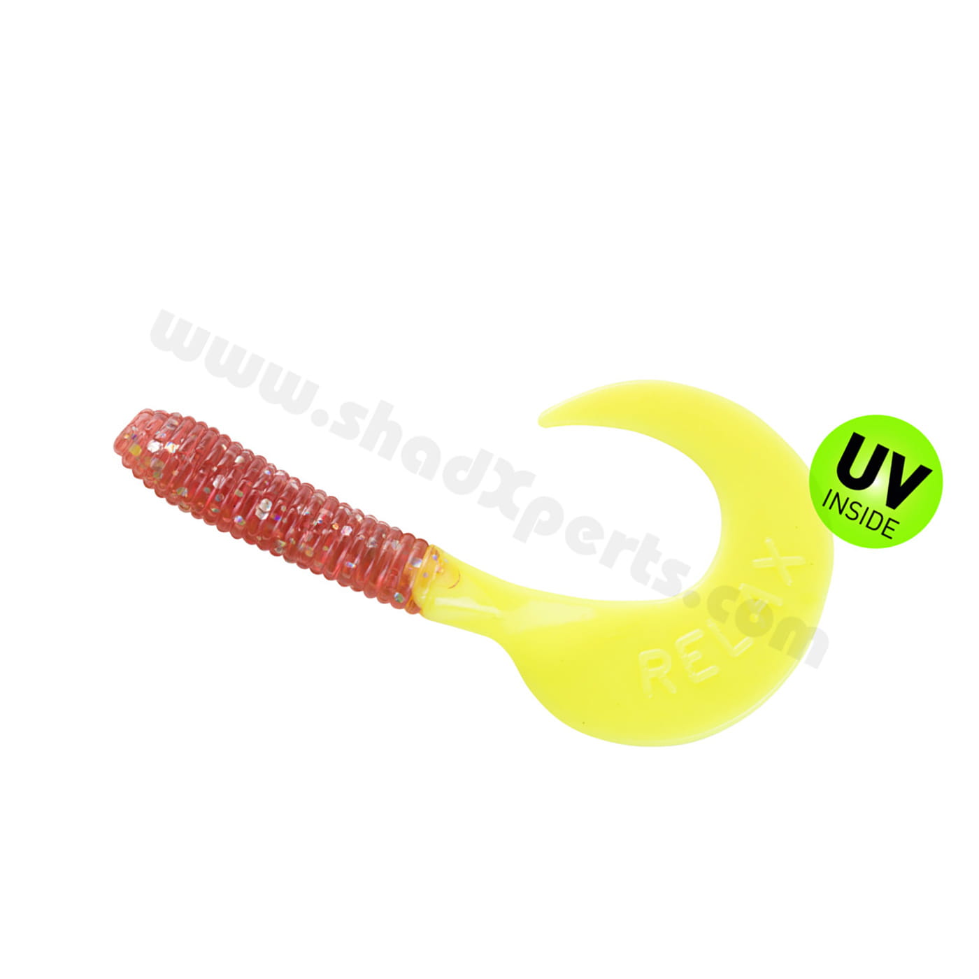 violett transparent Glitter / fire tail