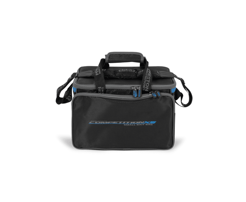 Preston Competition XS Bait Bag Smal – Bild 5, Kameratasche, Kompakt, Dreifach Reißverschluss, Schwarz, Gurtband