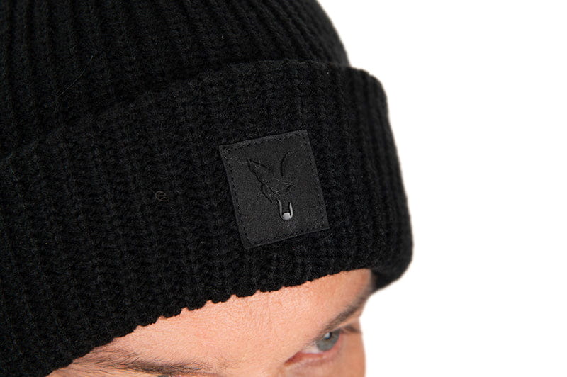 Fox HD Bobble Black – Bild 3, Beanie, Kopfbedeckung, Schwarz, Rippenstrick, Etikettenabzeichen