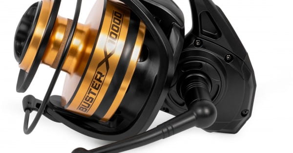 Black Cat Buster X 10000 – Bild 2, Angelrolle, Spule, Grüner Spulenkern, Metallic-Gold, Baitcasting-Rolle