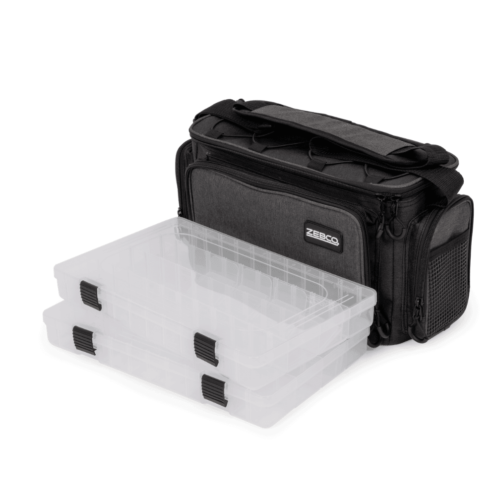 Werkzeugtasche, Aufbewahrungsbehälter, Organizer, Kunststoff-Boxen, Zebco sichtbar