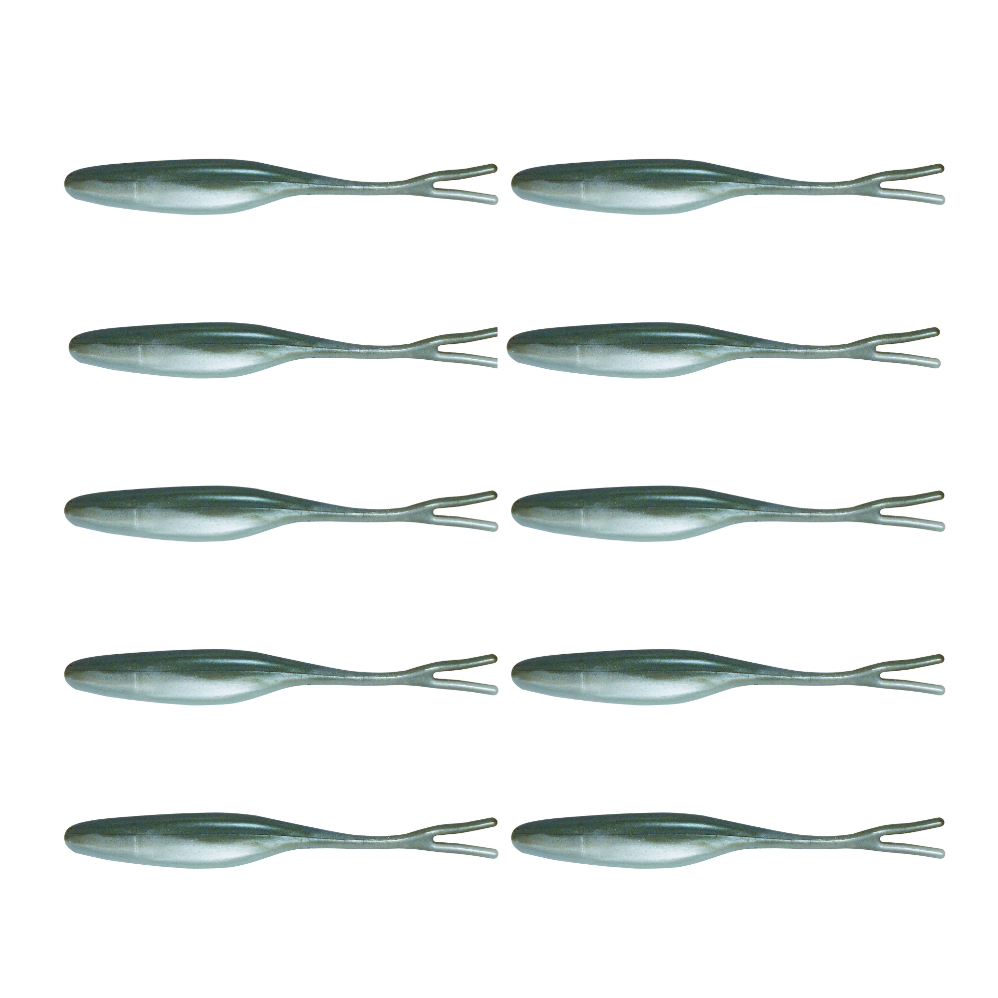 SX Big Bite Baits Split Tail Minnow 9,5cm (4") Blueback Herring 10 Stück, gummistiefel, pattern, strawpoll, dummy_tag