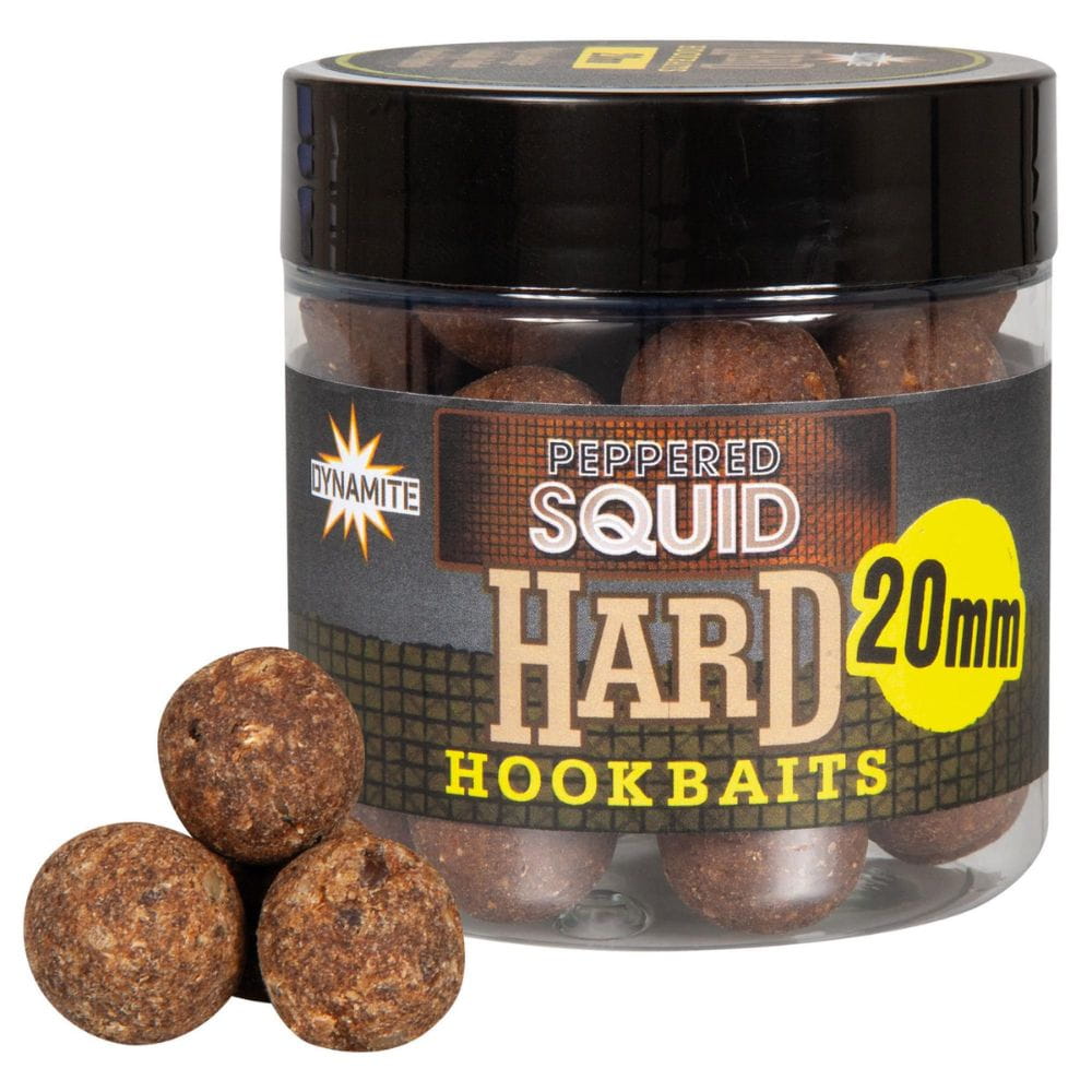 Dynamite Baits Peppered Squid Hard Hookbait 20 mm Kakao, Nachtisch, Essen