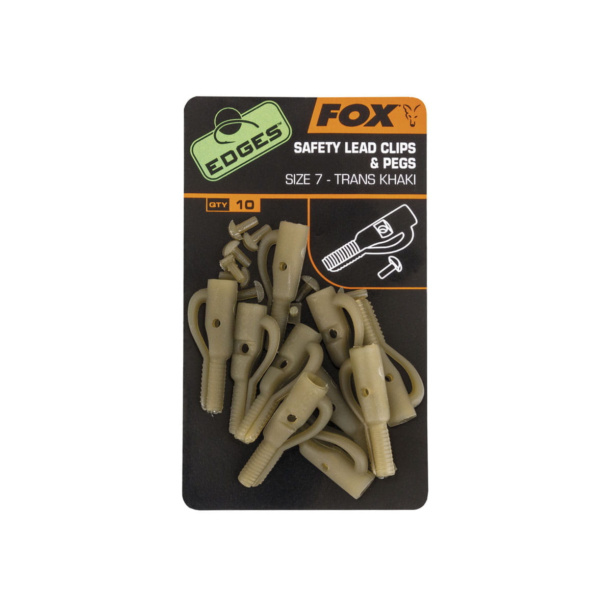 Fox Edges Size 7 Lead Clip + Pegs (Symbolfoto)