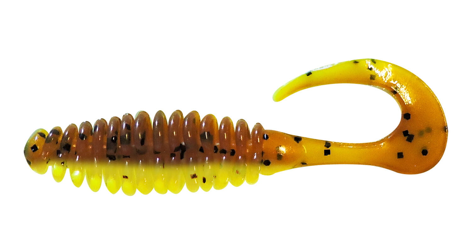 Gummiwurm, Köder, Gummifisch, Spinnercharakter, zweifarbig