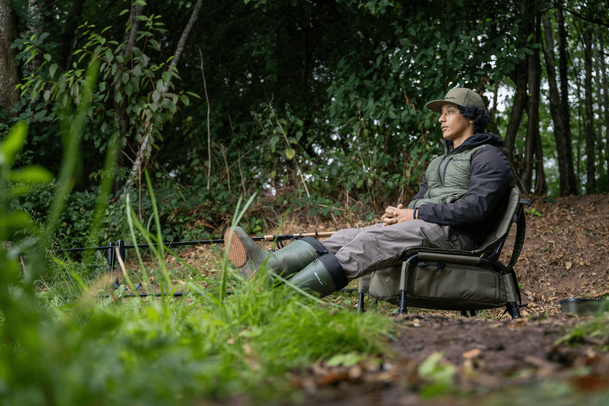 Korum Progress Ruckchair SS, angeln, angelstuhl, outdoor-ausrüstung, hippe wader, cap