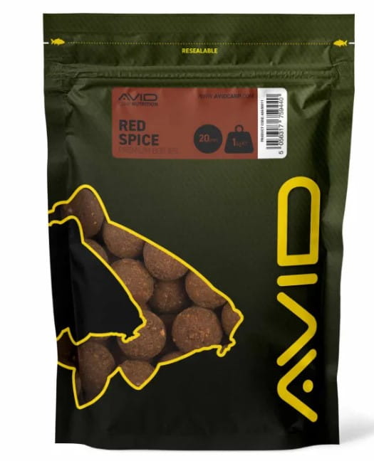 Avid Carp Boilies Red Spice 24mm 1kg Essen