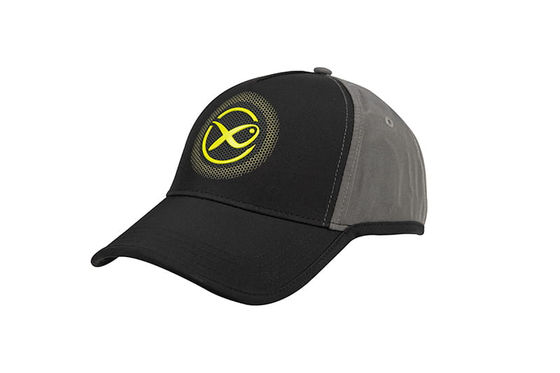 Baseballkappe, Schwarze Mütze, Grau-Panel, Verstellbares Band, Logo-Stickerei