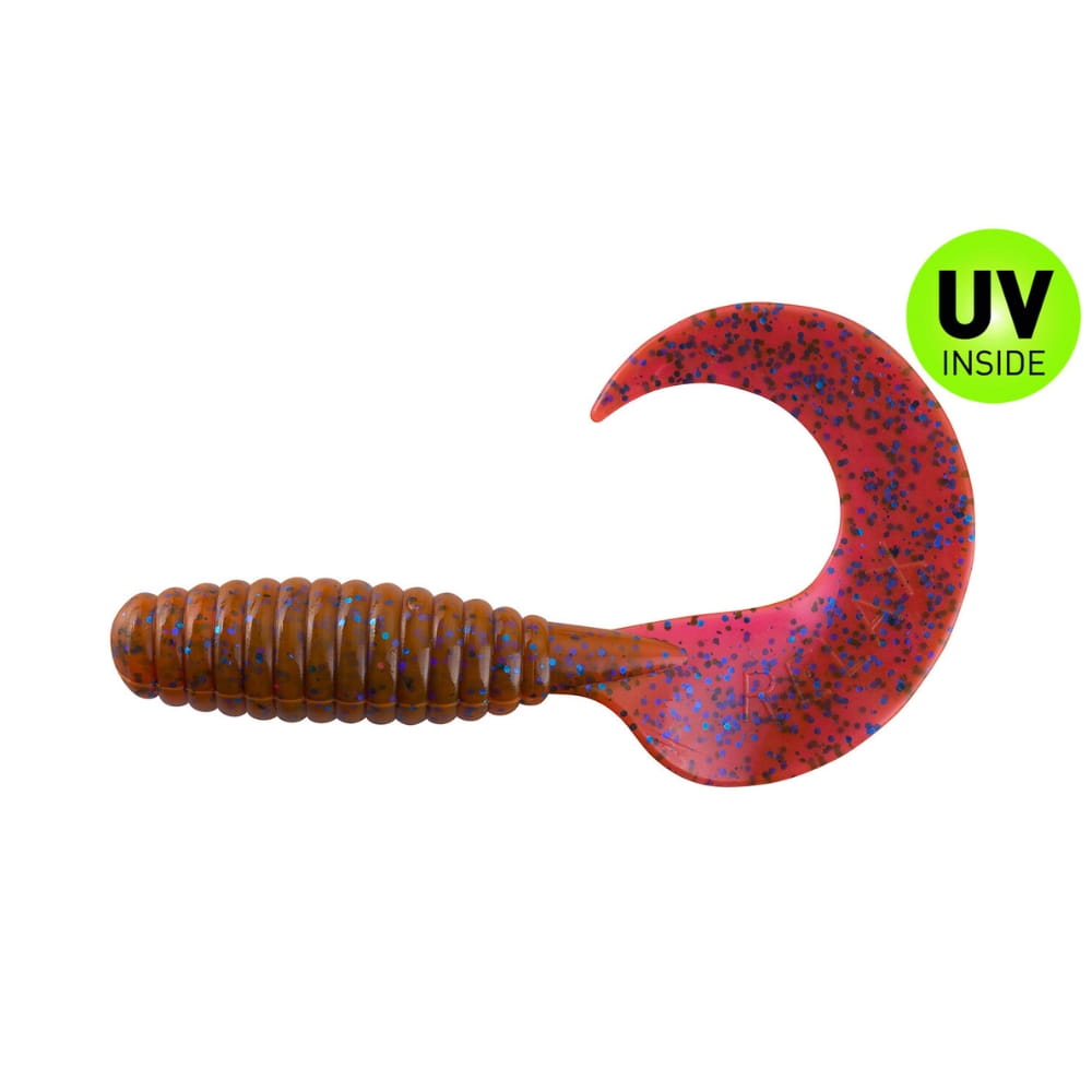Relax Xtra Fat Grub 13 cm (5,5") Crawfish Violet Electric Blue Glitter 5 Stuks Relax Xtra Fat Grub 13 cm (5,5") Crawfish Violet Electric Blue Glitter 5 Stuks