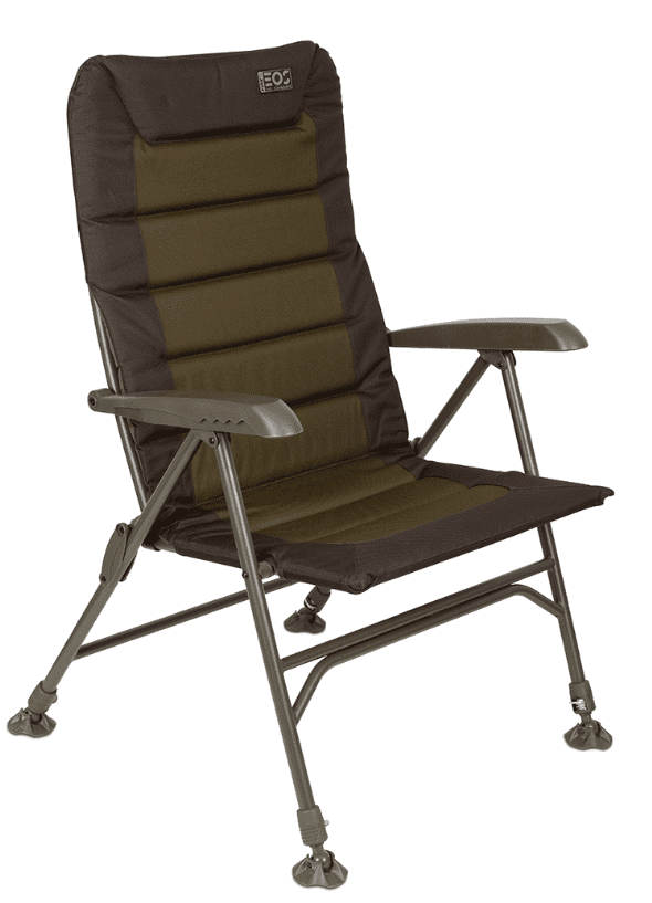 Campingstuhl, Klappstuhl, Aluminiumrahmen, aufklappbar, Grünes Braun